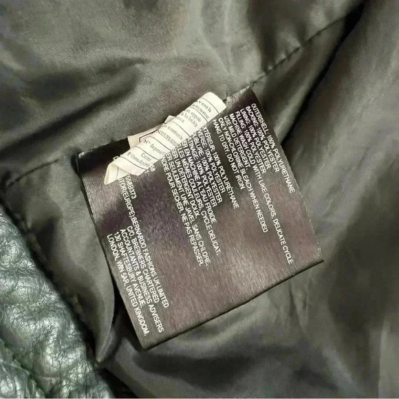 Bernardo Asymmetrical Zip Moto Jacket Women Sz Small Faux Leather Green 7558B373 - Picture 11 of 16
